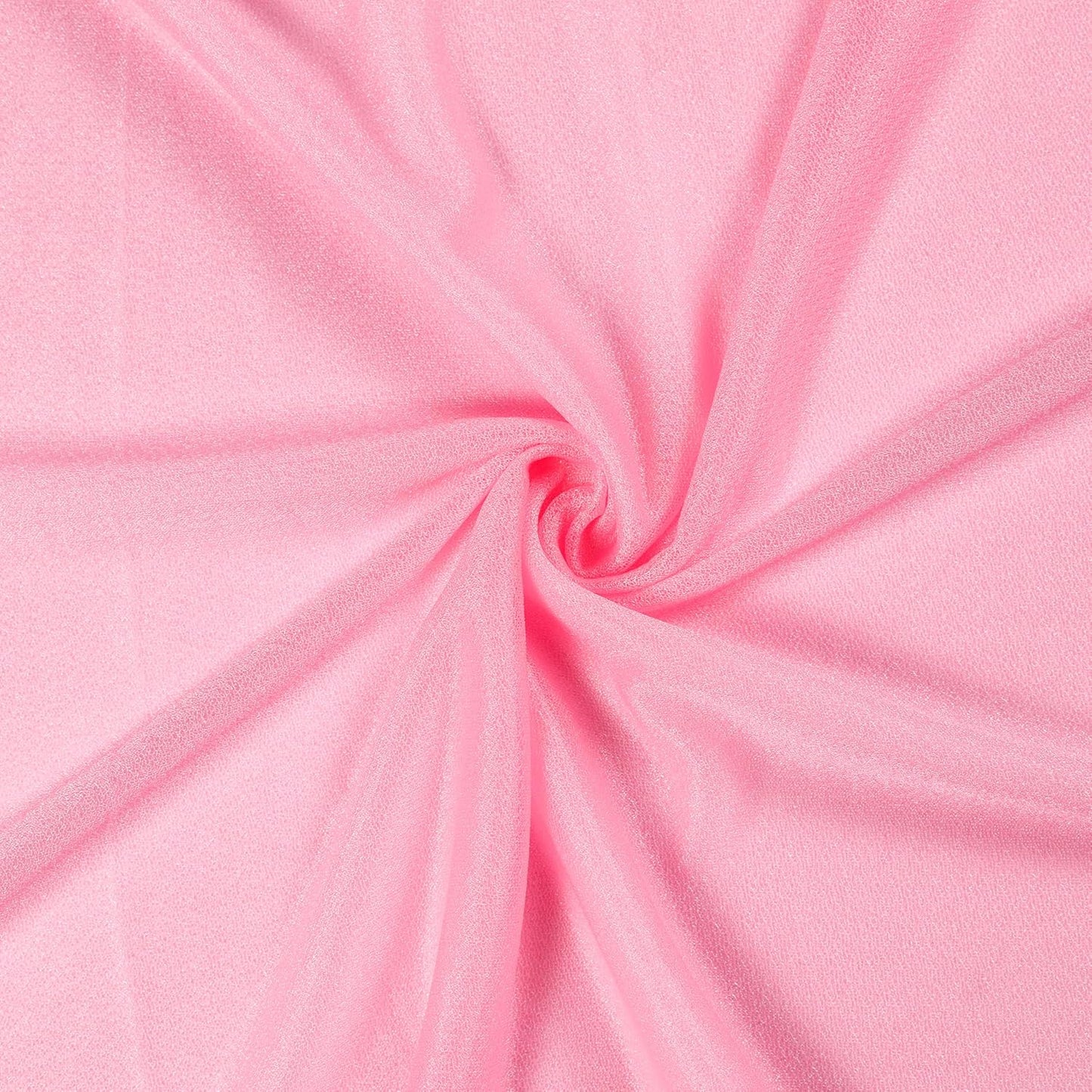 VDS Pack of 2 Panel (30 Inch X 20 Feet) Wedding Arch Draping Fabric Sheer Chiffon Fabric Drapery for Wedding Ceremony Reception Swag Backdrop Canopy Chuppah ARBO Altars Decoration (Coral)