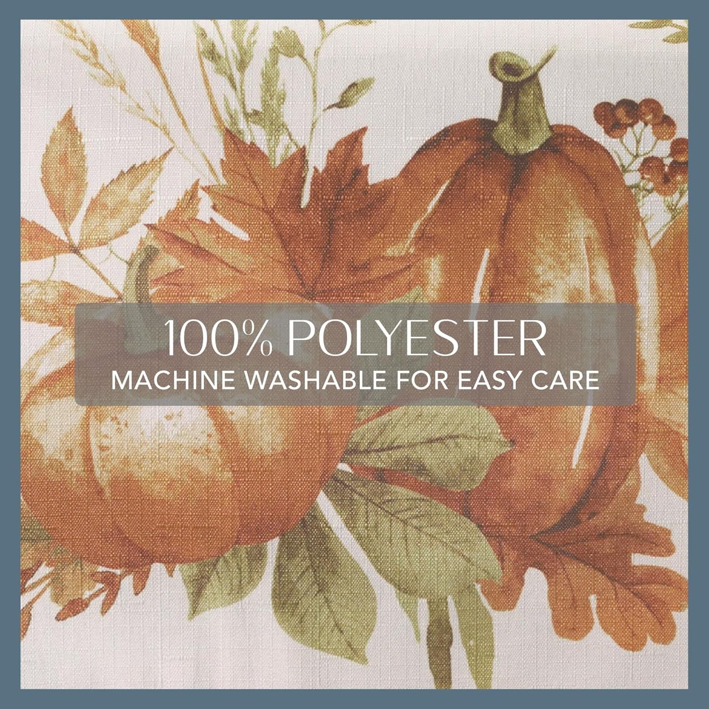 Elrene Home Fashions Autumn Pumpkin Grove Fall Placemat, Seasonal Table Decor, 13"x19", Multi Color