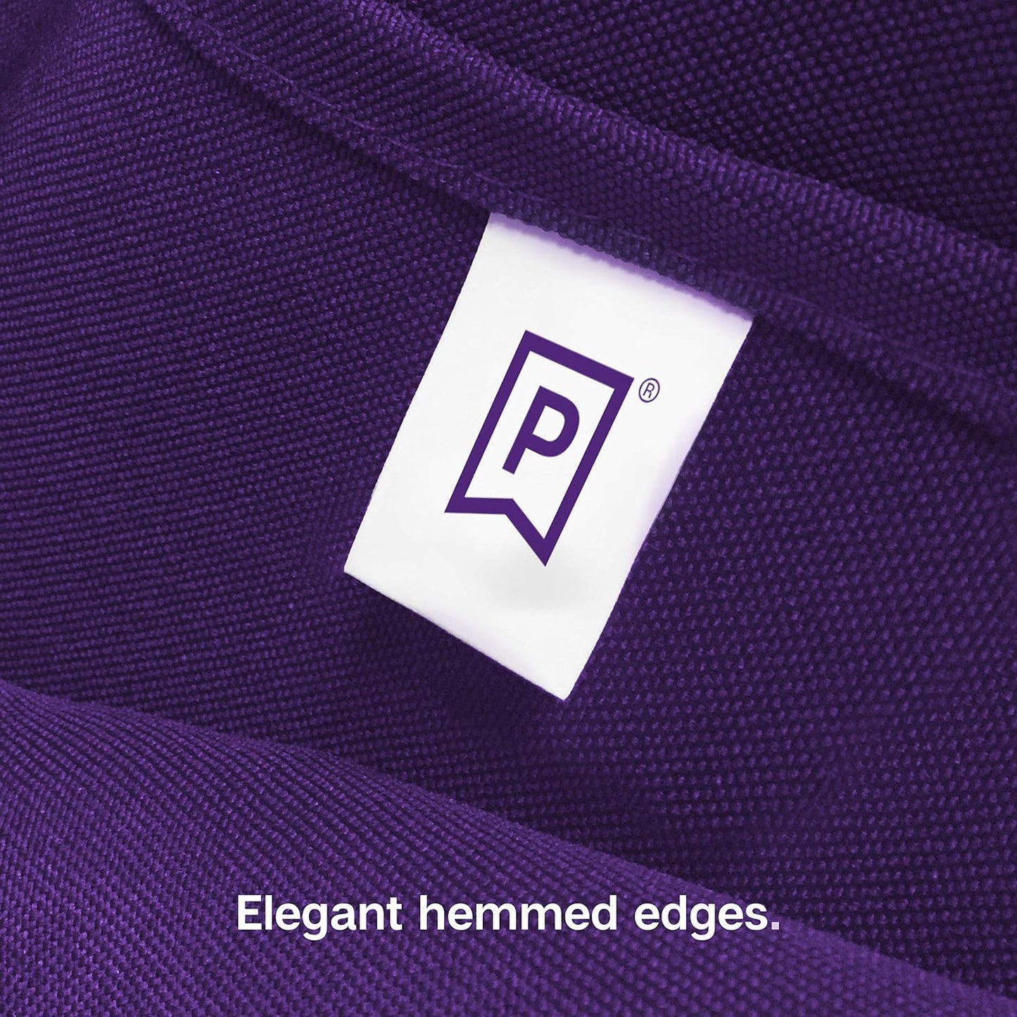 Gee Di Moda Rectangle Tablecloth - 70 x 120 Inch Purple - Heavy Duty Washable Polyester - For 6 or 8 Foot Rectangular Table