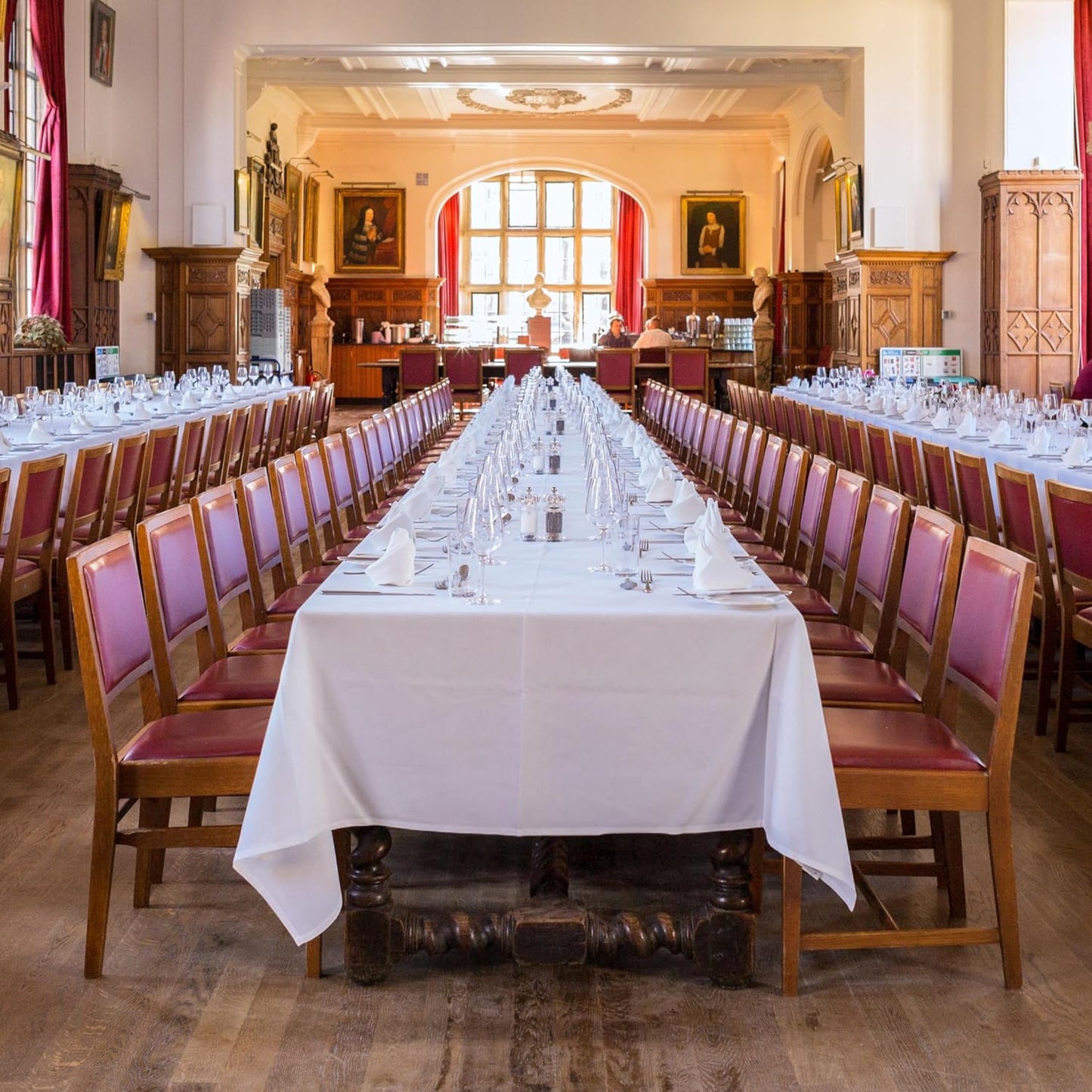 8 Pack White Table Cloth 60 x 102 Inch Rectangular Tablecloths for 6 Foot Rectangle Tables, Wrinkle Resistant White Tablecloth Washable Polyester Fabric Table Covers for Party Wedding Banquet