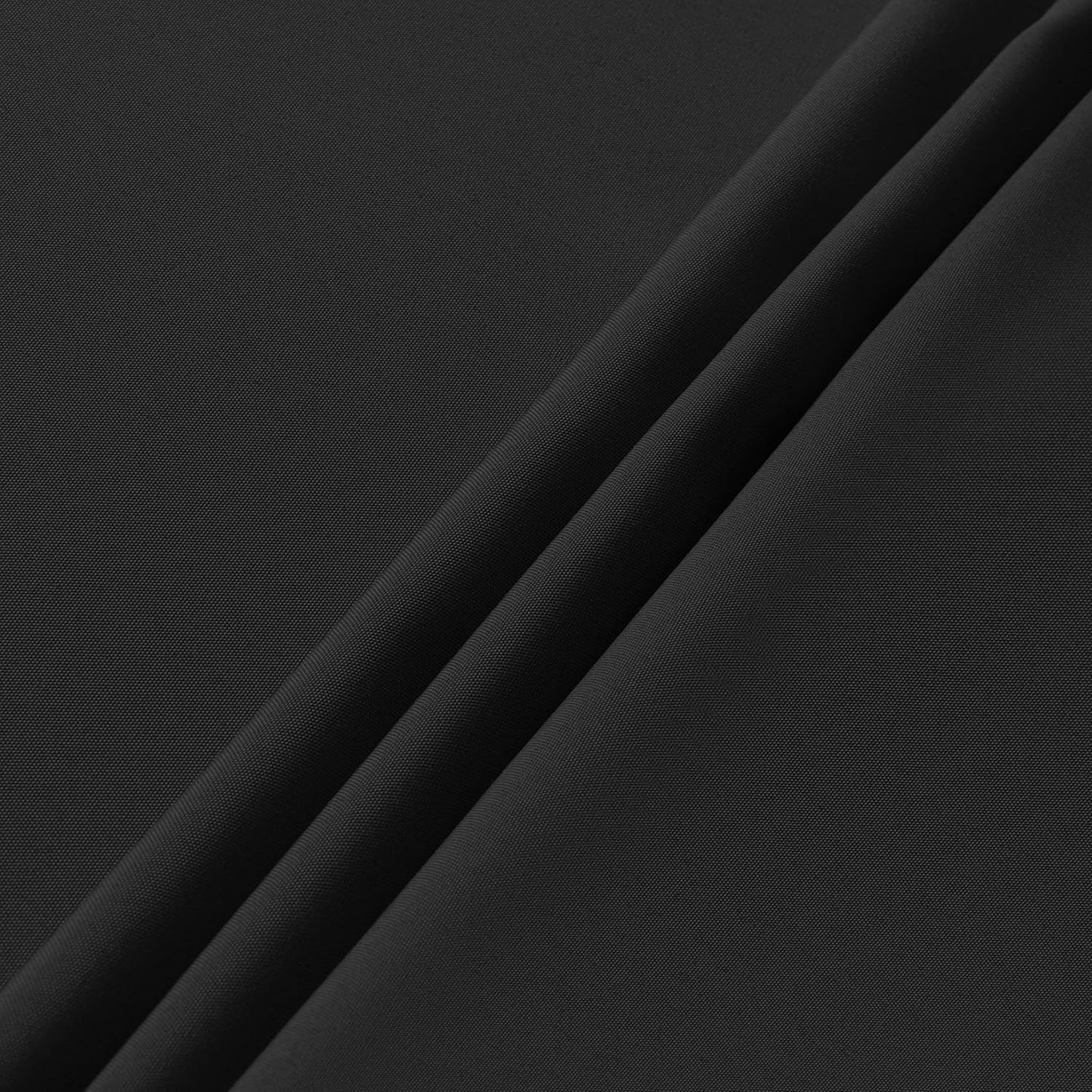 sancua Round Tablecloth - 70 Inch - Water Resistant Spill Proof Washable Polyester Table Cloth Decorative Fabric Table Cover for Dining Tables, Buffet Parties and Camping, Black