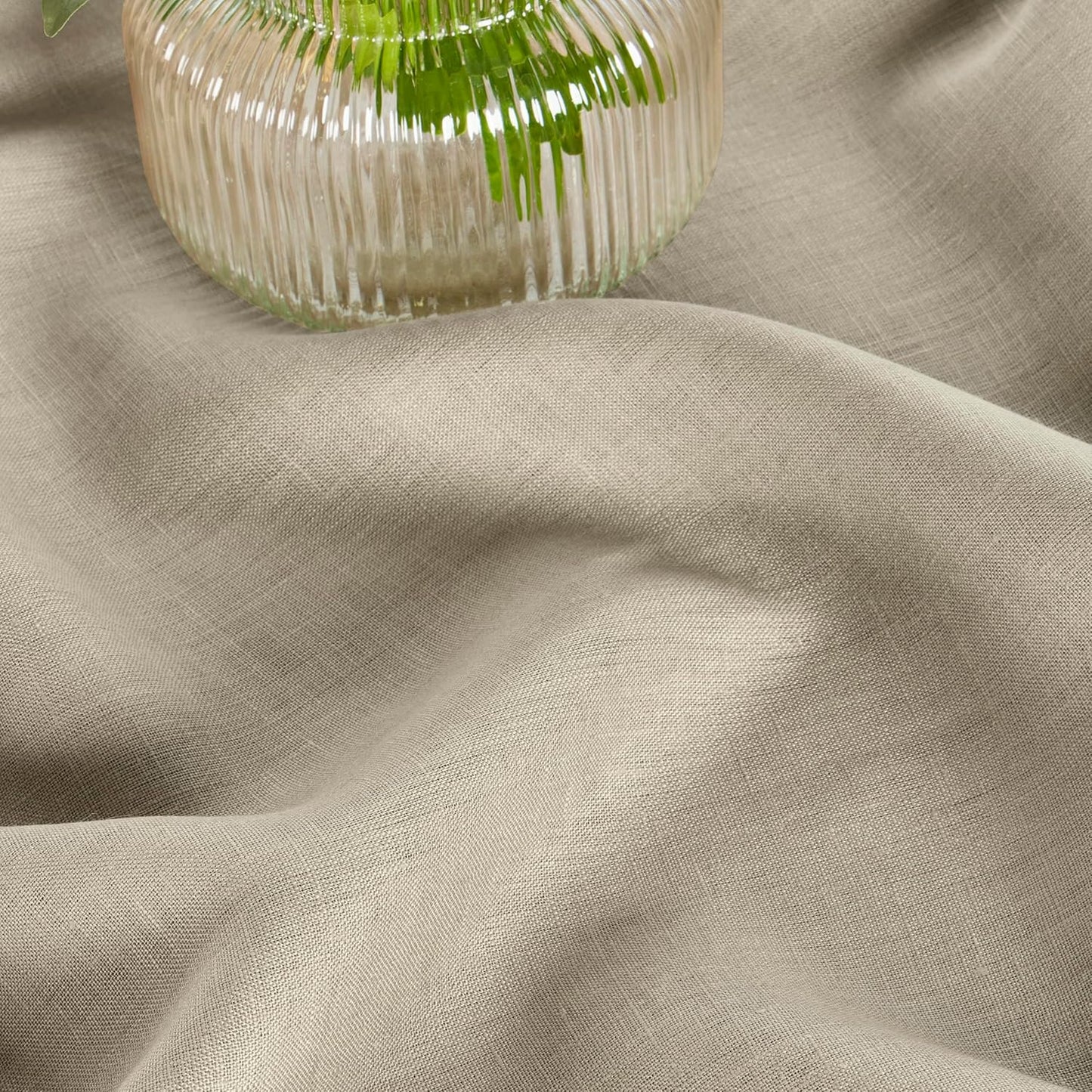 Solino Home Linen Tablecloth 60 x 108 Inch - 100% Pure Linen Vintage Khaki Table Cloth for Rectangle Tables - Fete, Machine Washable Tablecloth for Fall, Autumn, Thanksgiving