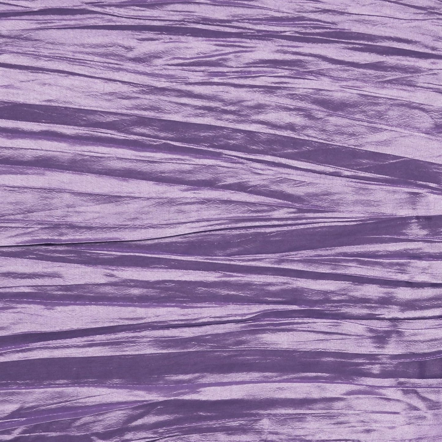 YOUR CHAIR COVERS - 90 x 156 inch Rectangular Crinkle Taffeta Tablecloth - Lavender, Rectangle Table Linens for 8 ft Rectangular Tables, Wedding Crushed Table Cloth