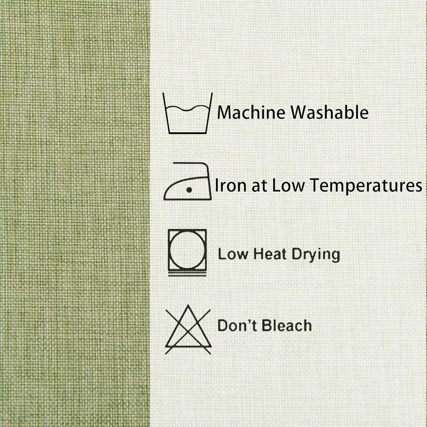 Hiasan Faux Linen Square Tablecloth - Wrinkle and Stain Resistant Washable Table Cloth for Kitchen Dining Room Holiday Table Cover for Dinner, Green, 30 x 30 Inch