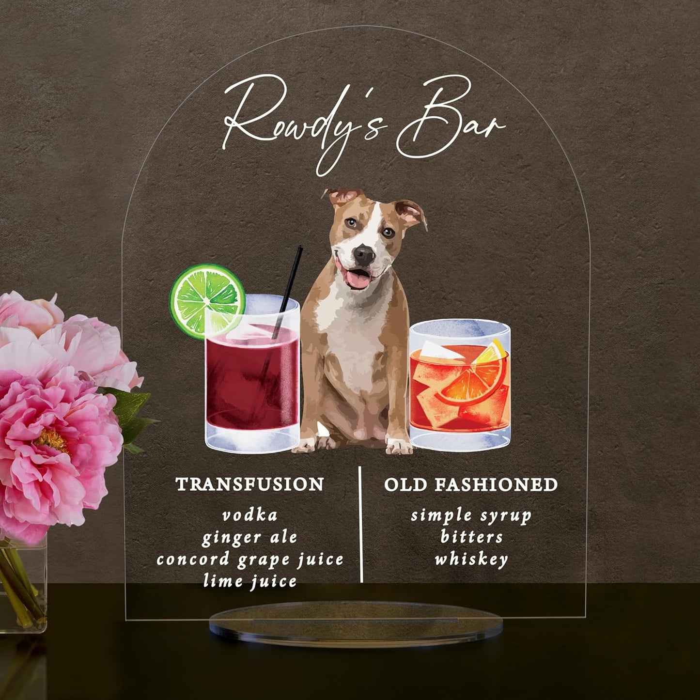 Pet Signature Drink Wedding Signs