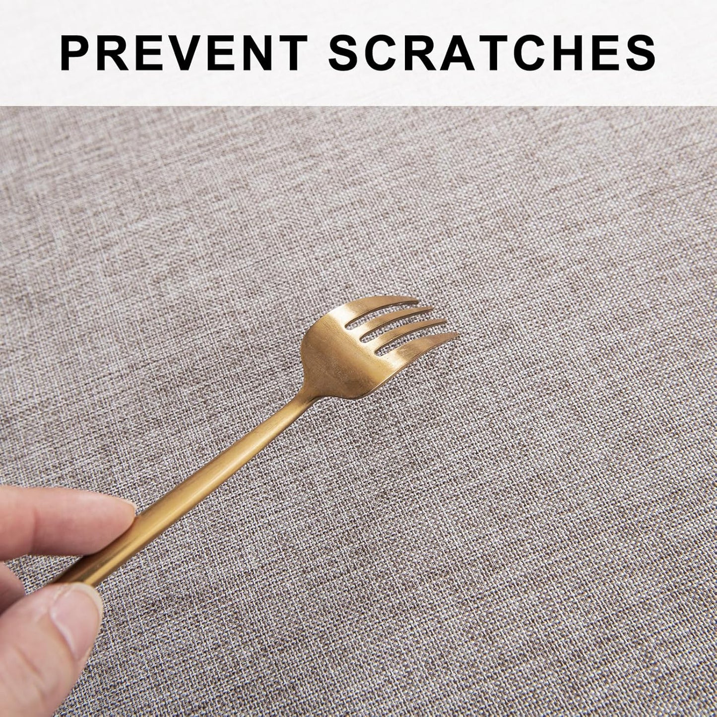 Hiasan Round Linen Tablecloth 80 Inch - Wrinkle and Stain Resistant Washable Polyester Fabric Table Cloth for Dining Room Kitchen Party, Stone