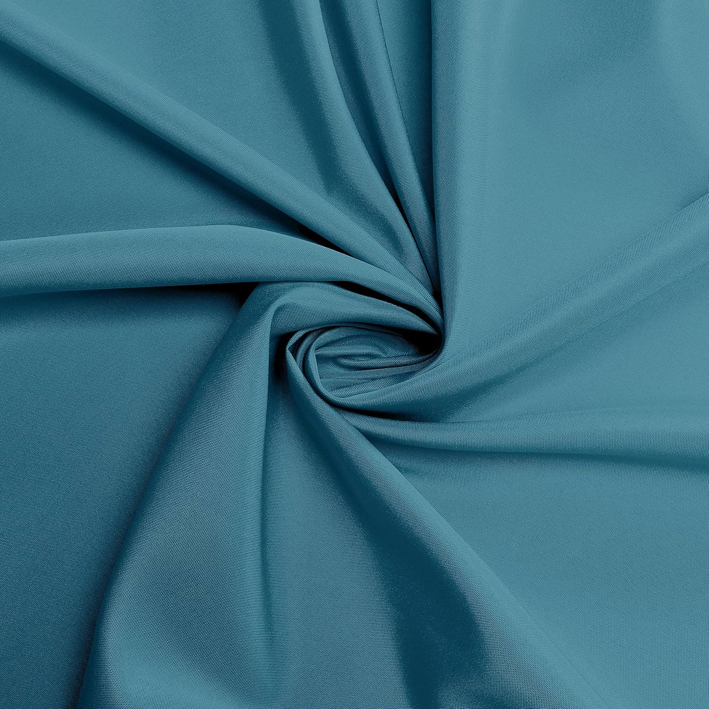 sancua Round Tablecloth - 90 Inch - Water Resistant Spill Proof Washable Polyester Table Cloth Decorative Fabric Table Cover for Dining Tables, Buffet Parties and Camping, Teal