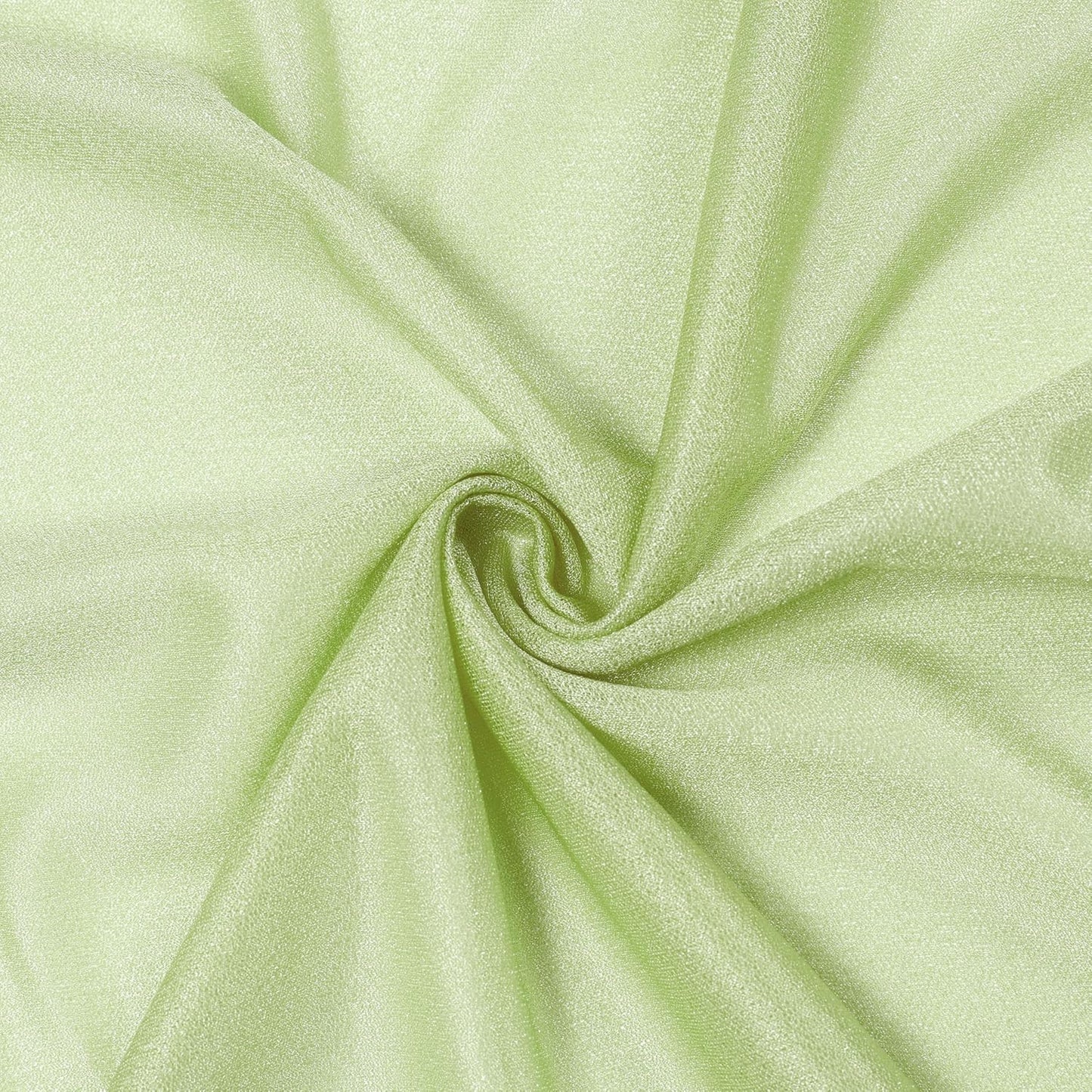 VDS Pack of 1 Panel (30 Inch X 20 Feet) Wedding Arch Draping Fabric Sheer Chiffon Fabric Drapery for Wedding Ceremony Reception Swag Backdrop Canopy Chuppah ARBO Altars Decoration (Sage Green)
