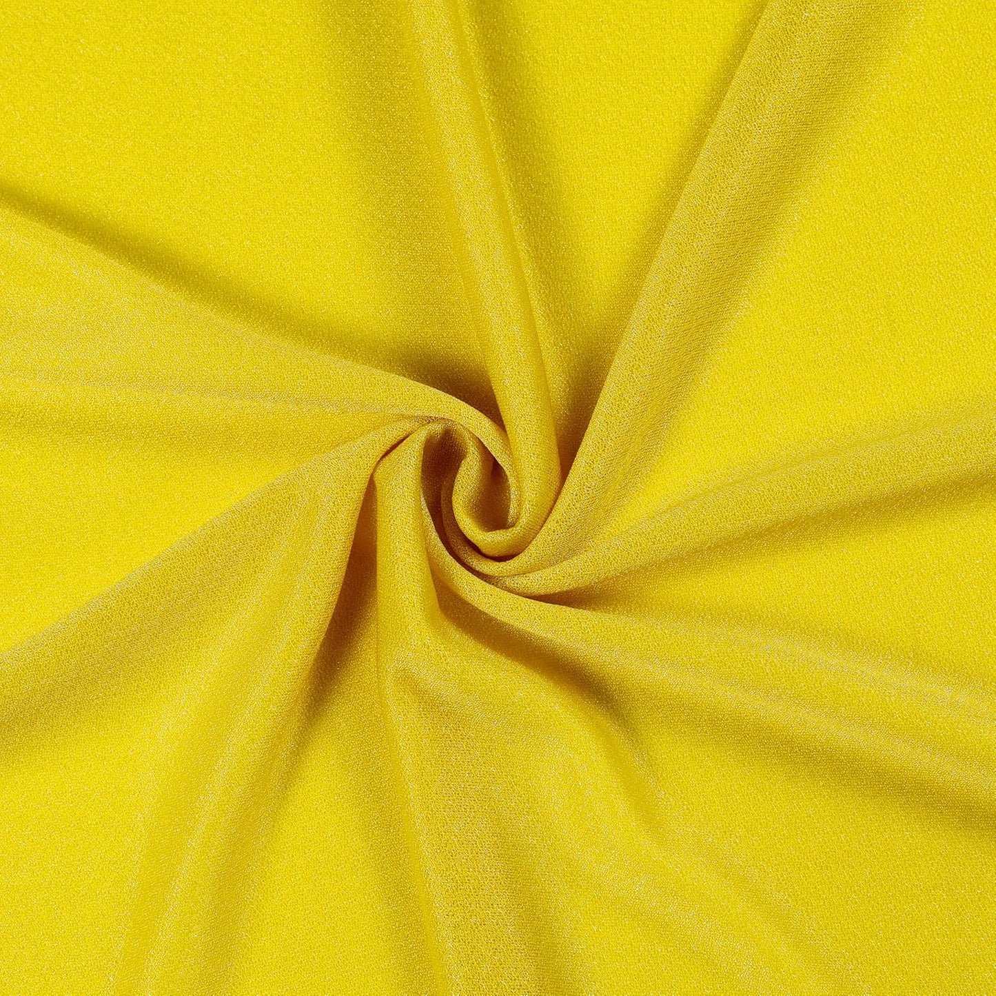 VDS Pack of 2 Panel (30 Inch X 40 Feet) Wedding Arch Draping Fabric Sheer Chiffon Fabric Drapery for Wedding Ceremony Reception Swag Backdrop Canopy Chuppah ARBO Altars Decoration (Yellow)