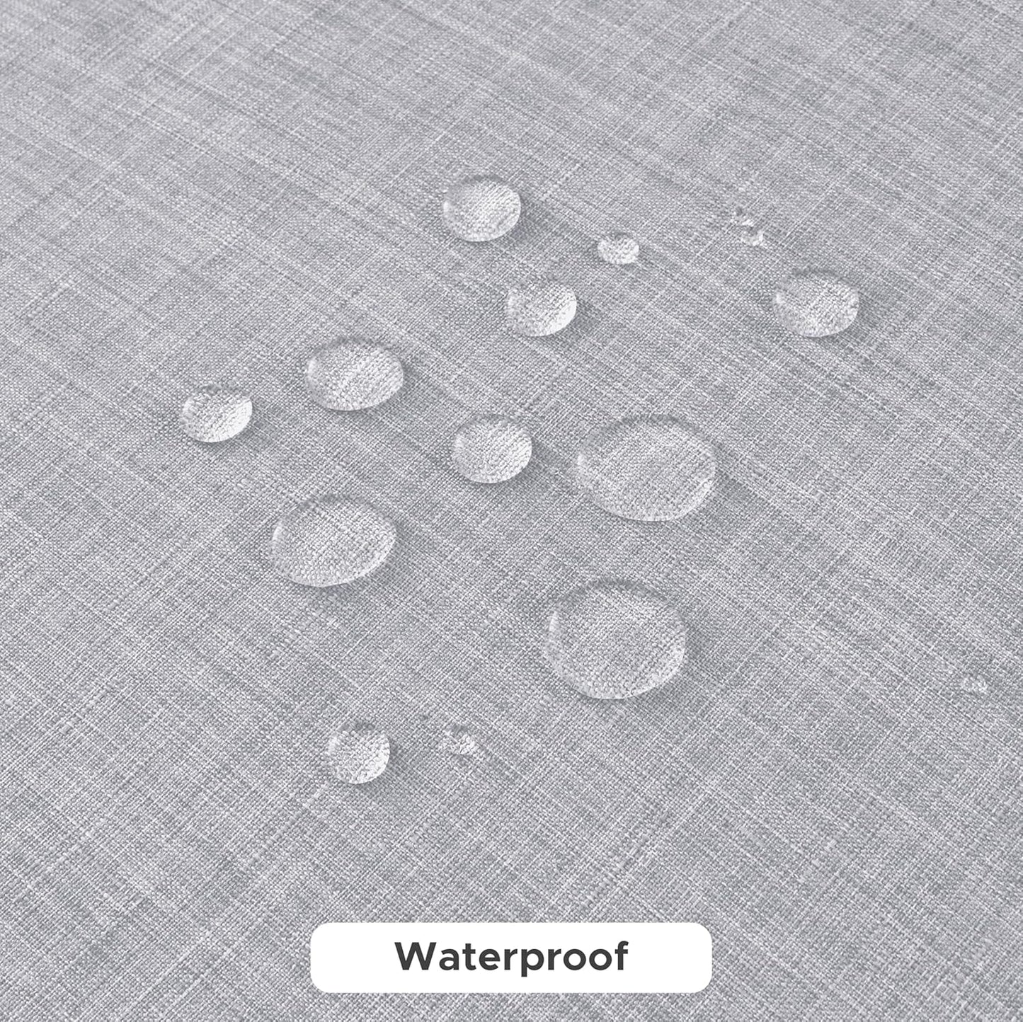 Fitable Faux Linen Tablecloths for Rectangle Tables: Water & Stain Resistant Farmhouse Table Cloth, Washable Burlap Textured Table Covers for Kitchen Dining Party(2 Pack, 60x102 Inch, Light Grey)