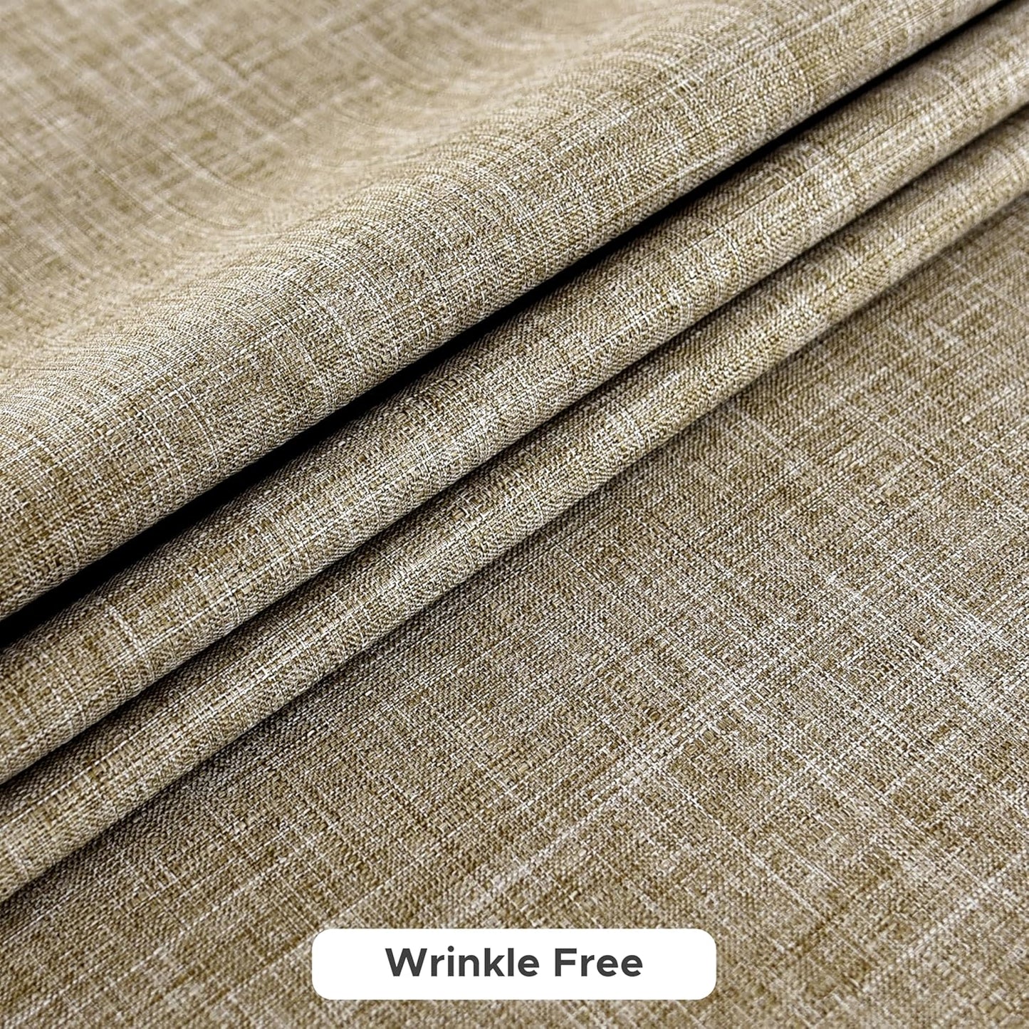 Fitable Square Table Cloth Linen Textured: Water & Stain Resistant Farmhouse Tablecloth, Washable Burlap Table Covers for Kitchen Dining Party(2 Pack, 54x54 Inch, Khaki)