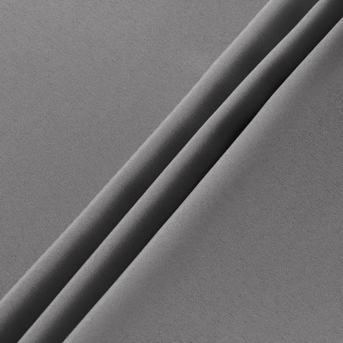 sancua Round Tablecloth - 48 Inch - Water Resistant Spill Proof Washable Polyester Table Cloth Decorative Fabric Table Cover for Dining Tables, Buffet Parties and Camping, Light Grey