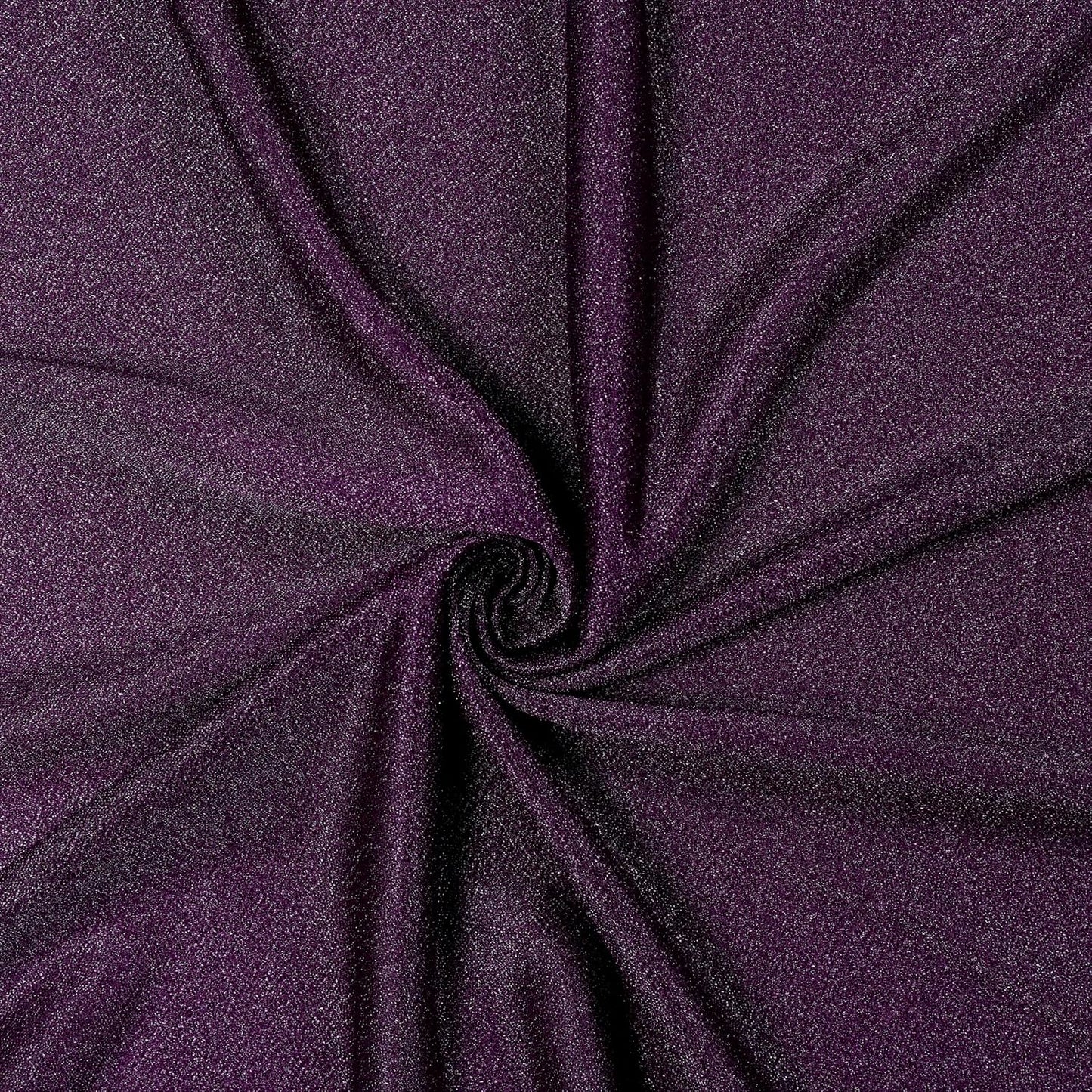 VDS Pack of 2 Panel (30 Inch X 50 Feet) Wedding Arch Draping Fabric Sheer Chiffon Fabric Drapery for Wedding Ceremony Reception Swag Backdrop Canopy Chuppah ARBO Altars Decoration (Eggplant)