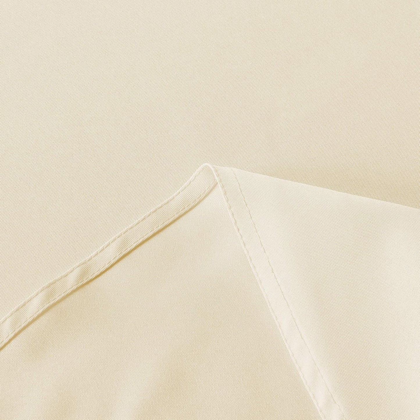 sancua Round Tablecloth - 60 Inch - Water Resistant Spill Proof Washable Polyester Table Cloth Decorative Fabric Table Cover for Dining Tables, Buffet Parties and Camping, Beige