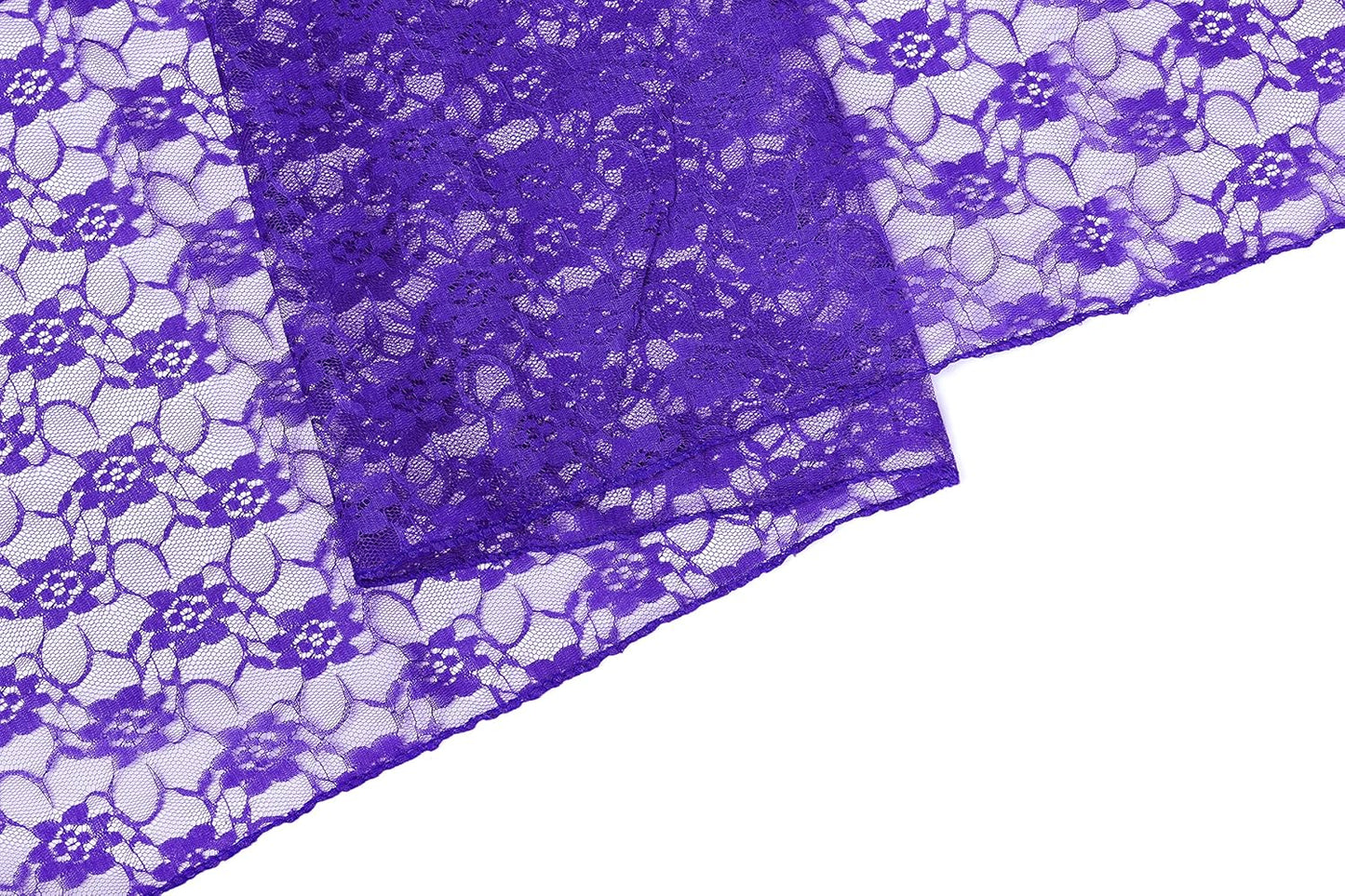 MDS Pack of 25 Wedding 12 x 108 inches Lace Table Runner for Wedding, Decorations for Birthday Parties, Banquets, Graduations, Engagements, and Runners fit Rectangle, Round Table- Royal Blue