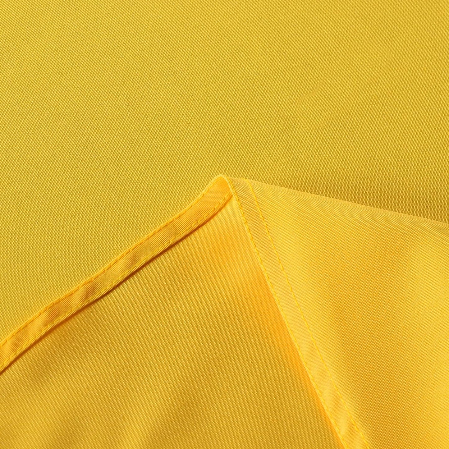 sancua Round Tablecloth - 48 Inch - Water Resistant Spill Proof Washable Polyester Table Cloth Decorative Fabric Table Cover for Dining Tables, Buffet Parties and Camping, Yellow