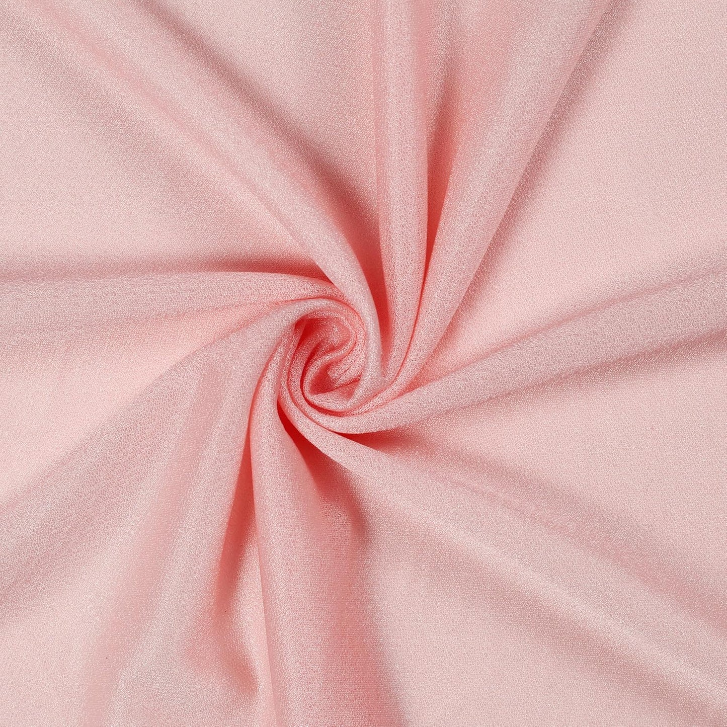 VDS Pack of 2 Panel (30 Inch X 20 Feet) Wedding Arch Draping Fabric Sheer Chiffon Fabric Drapery for Wedding Ceremony Reception Swag Backdrop Canopy Chuppah ARBO Altars Decoration (Dusty Rose)