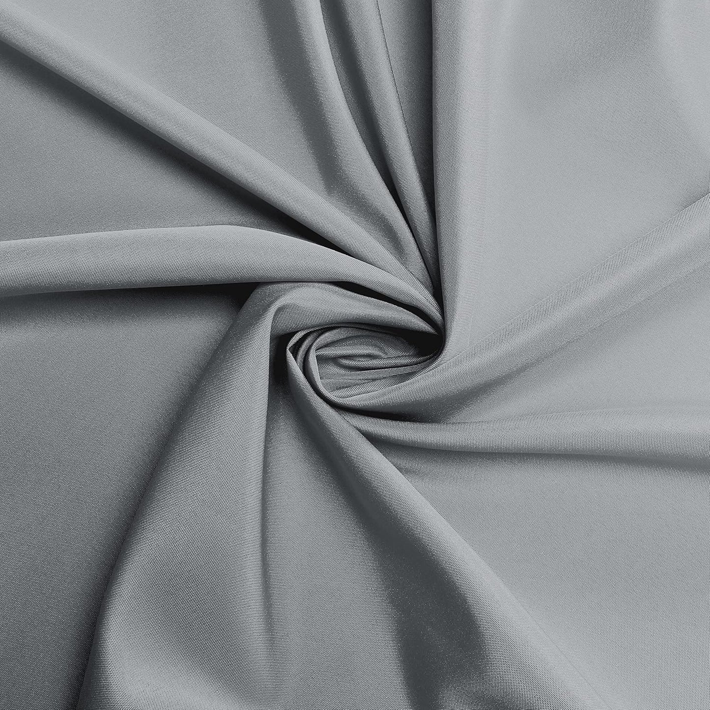 sancua Round Tablecloth - 70 Inch - Water Resistant Spill Proof Washable Polyester Table Cloth Decorative Fabric Table Cover for Dining Tables, Buffet Parties and Camping, Silver Grey